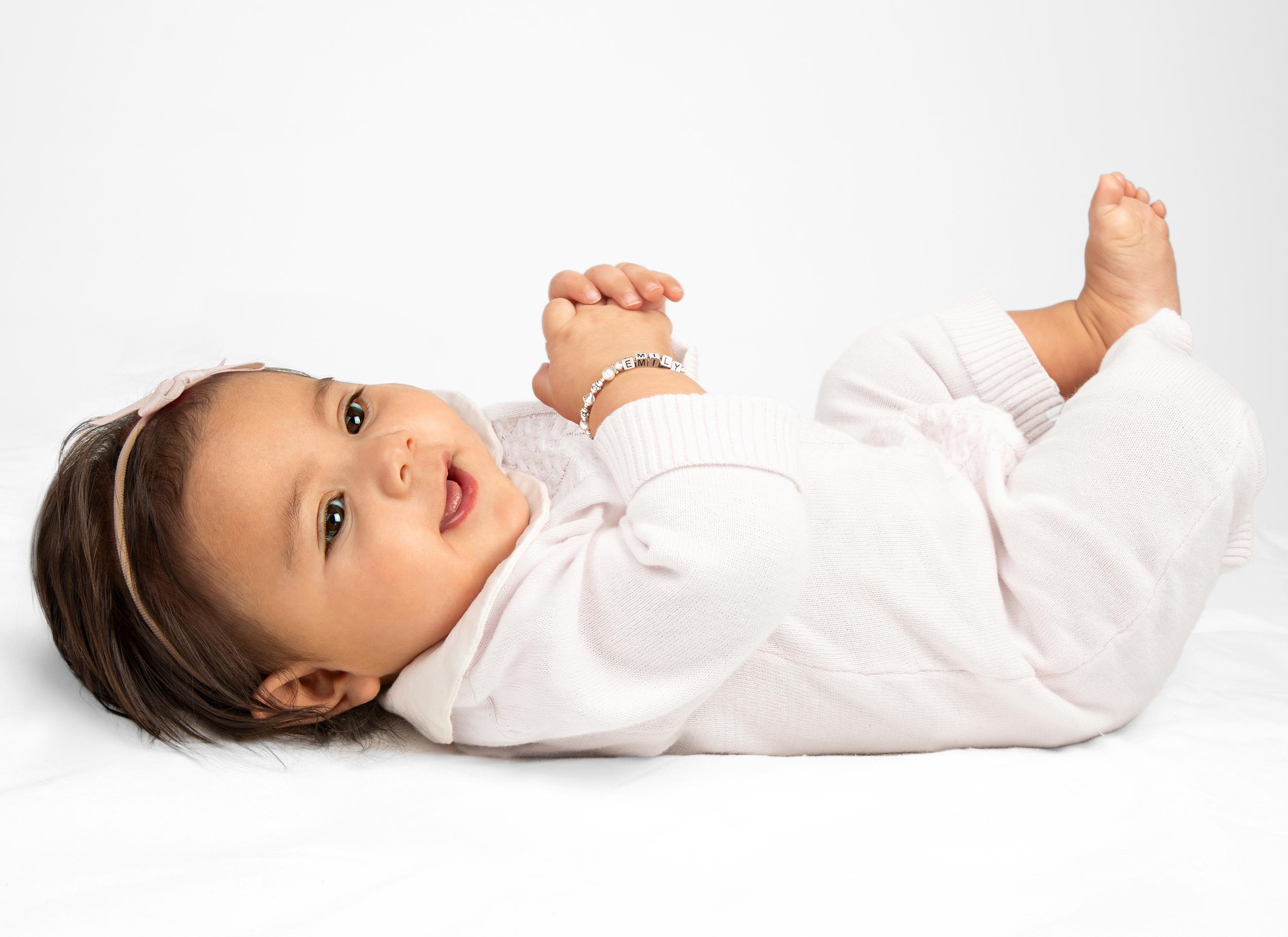 Example Bracelet Shown on Infant Girl<br /> 