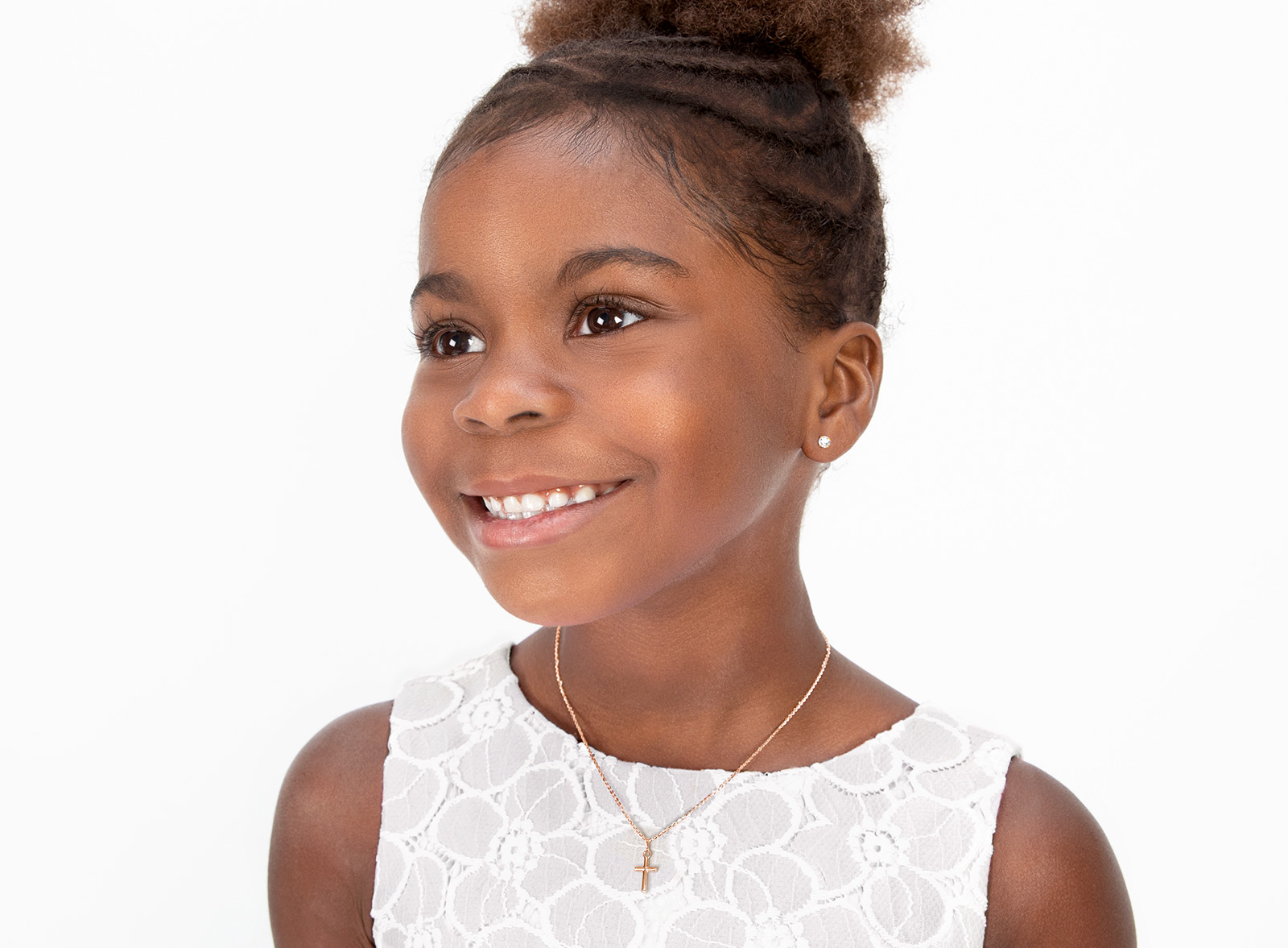 Necklace Shown on 7 Year Old Girl