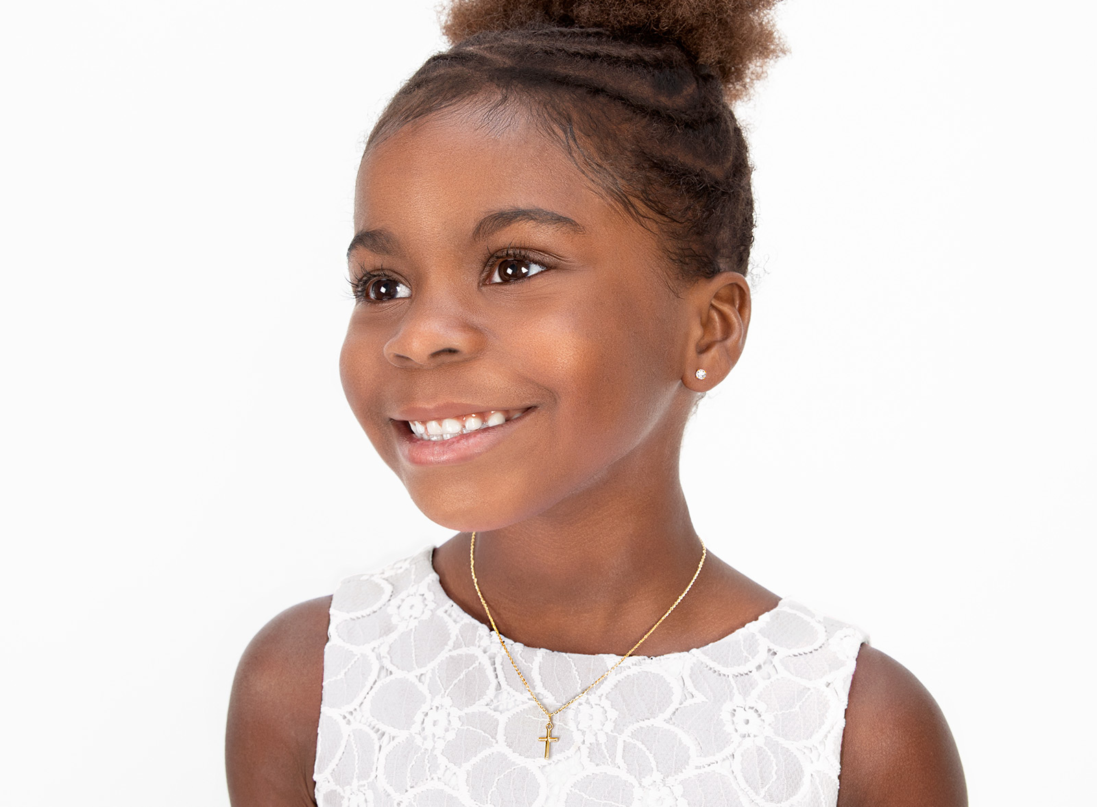 Necklace Shown on 7 Year Old Girl