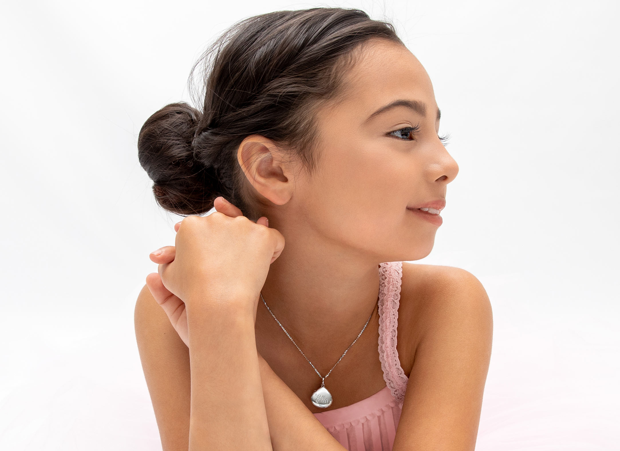 Example Necklace Shown on 7 Year Old Girl