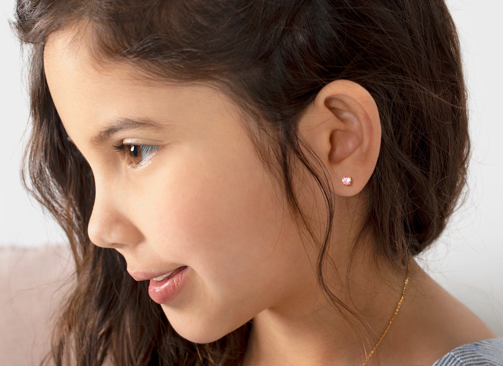 Earring Shown on 6 Year Old Girl