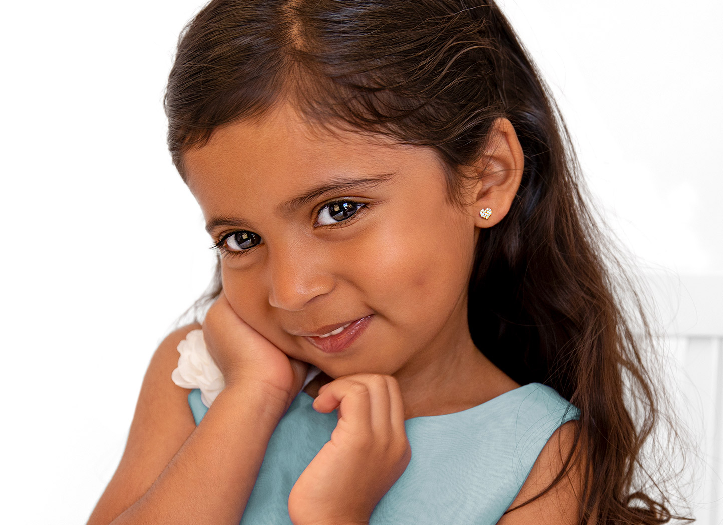 Earring Shown on 3 Year Old Girl