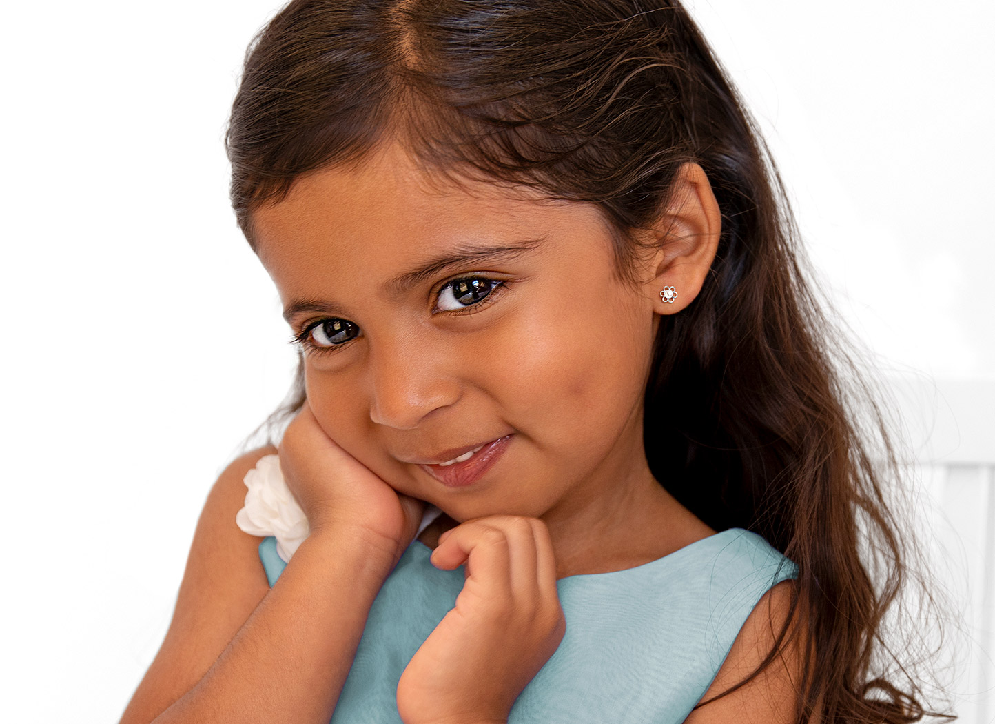 Earring Shown on 3 Year Old Girl