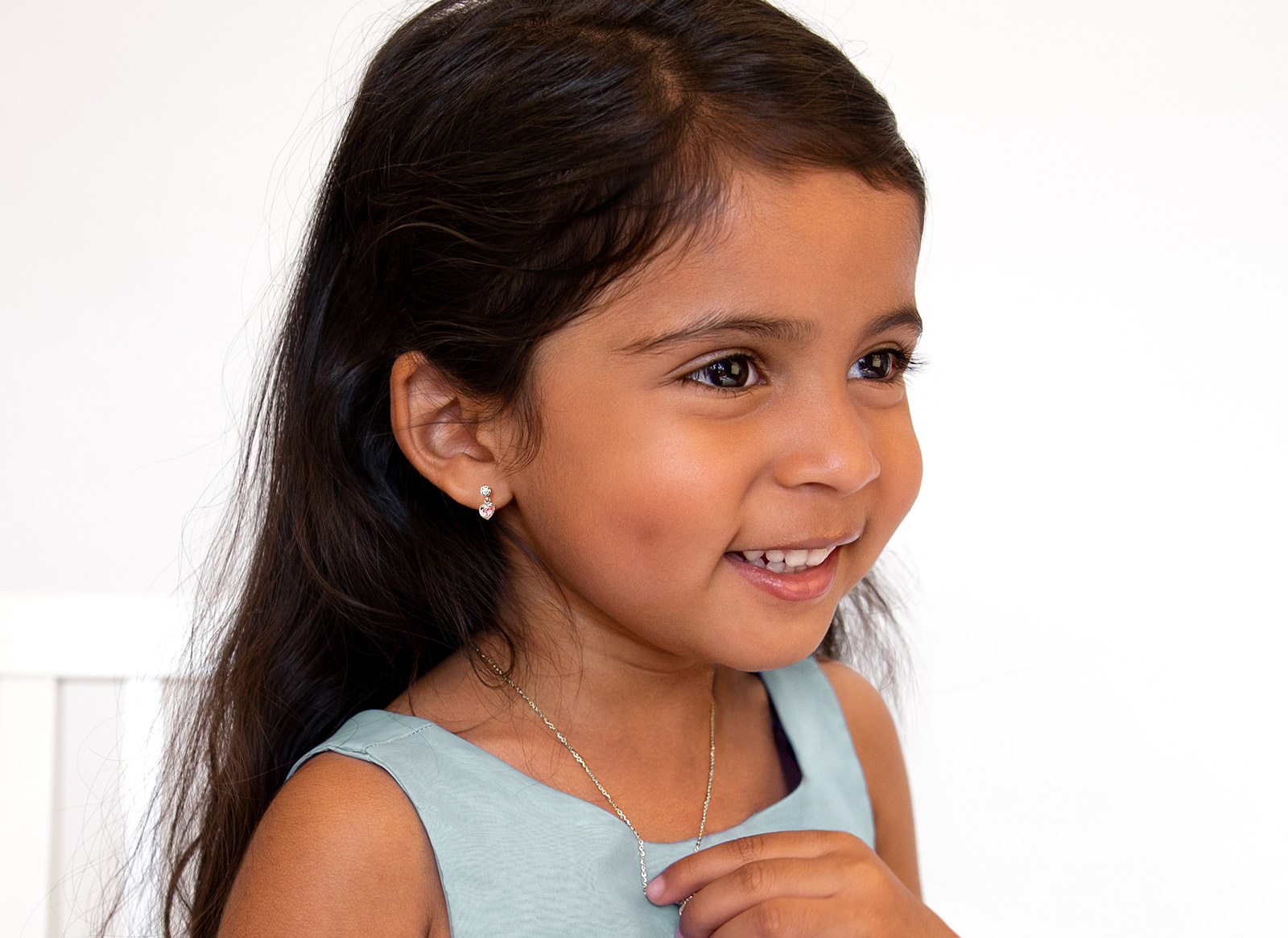 Earring Shown on 3 Year Old Girl