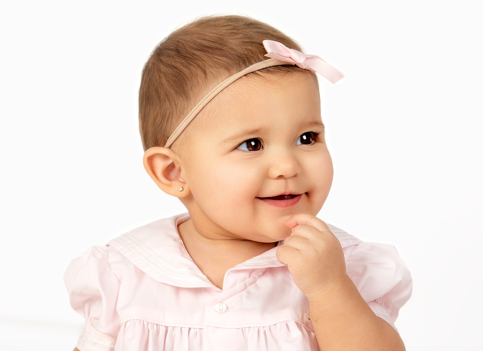 Earring Shown on 1 Year Old Girl