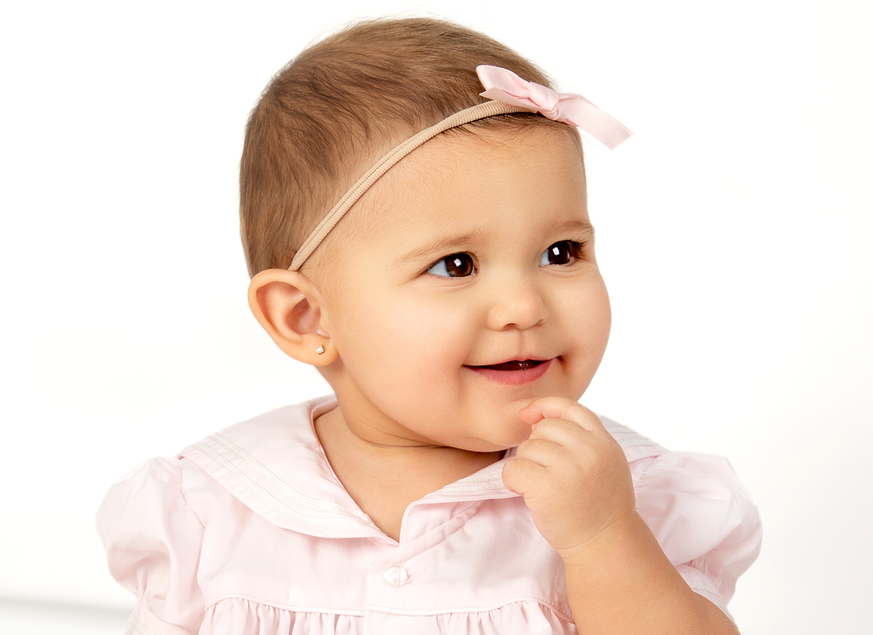Earring Shown on 9 Month Old Girl