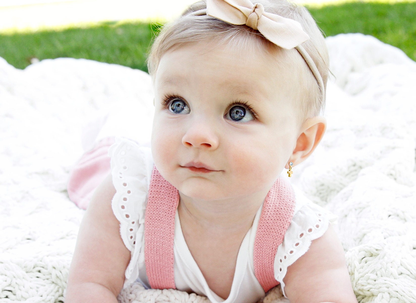Earring Shown on 1 Year Old Girl