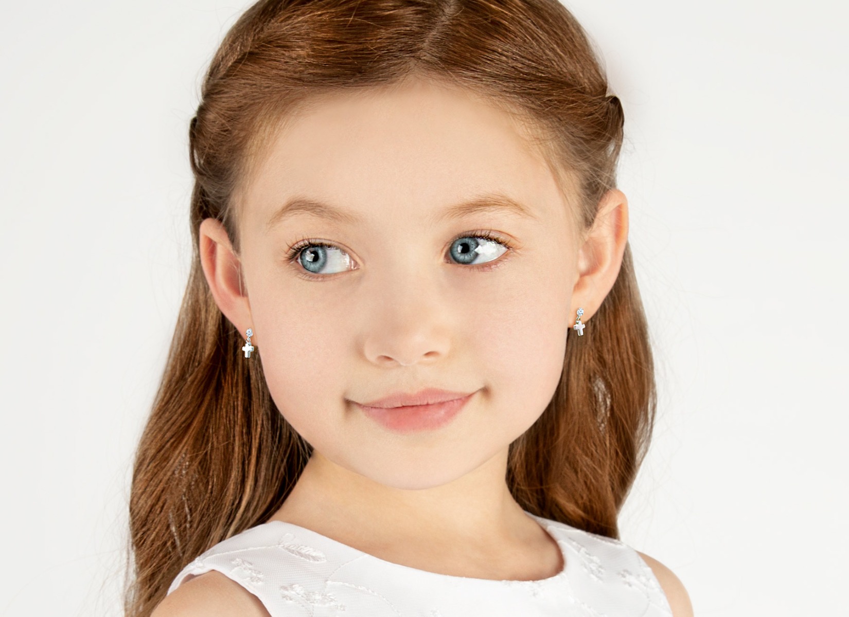 Earring Shown on 7 Year Old Girl