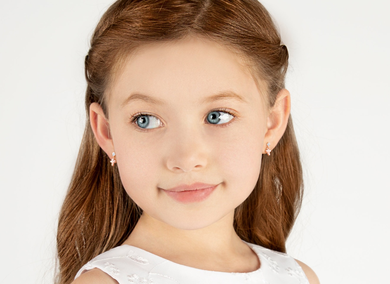 Earring Shown on 7 Year Old Girl