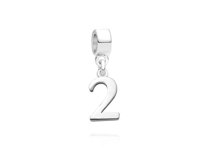 Enlarged to Show Detail<br /> Adoré&trade; Charm Shown with Silver Bail
