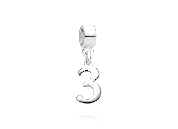 Enlarged to Show Detail<br /> Adoré&trade; Charm Shown with Silver
Bail
