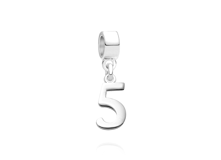 Enlarged to Show Detail<br /> Adoré&trade; Charm Shown with Silver Bail
