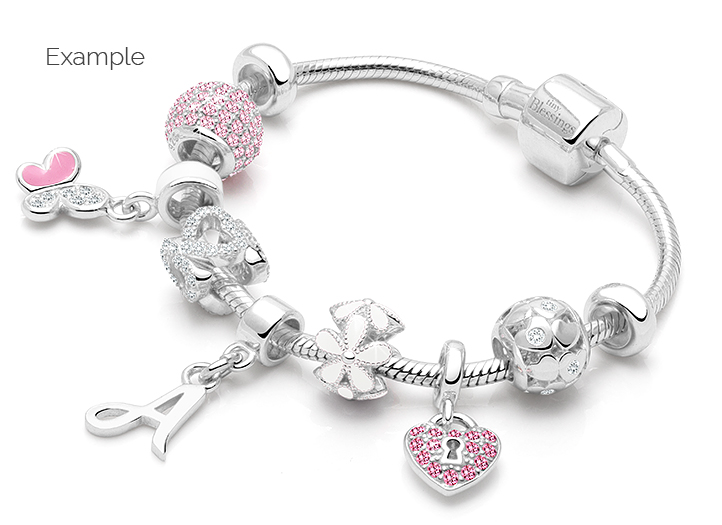 Adoré&trade; Charm Shown on Example Bracelet
