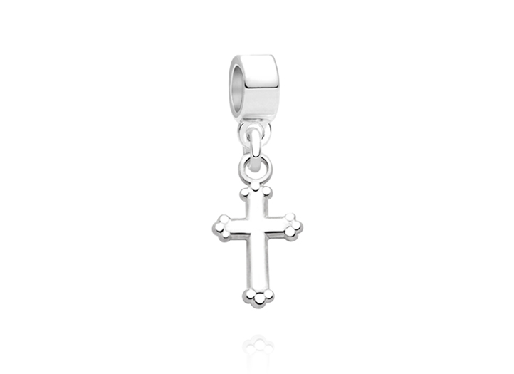 Enlarged to Show Detail<br /> Adoré&trade; Charm Shown with Silver Bail

