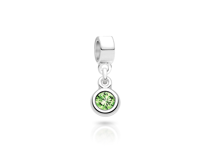 Enlarged to Show Detail<br />Adoré™ Charm Shown with Silver Bail
