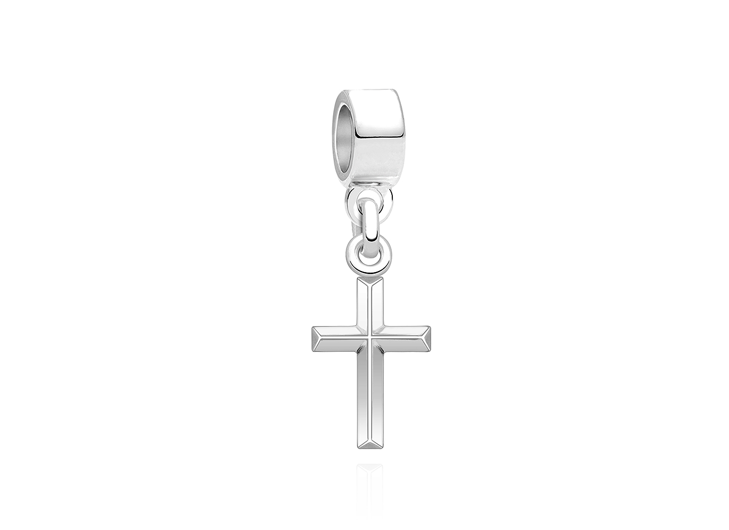 Enlarged to Show Detail<br /> Adoré&trade; Charm Shown with Silver Bail