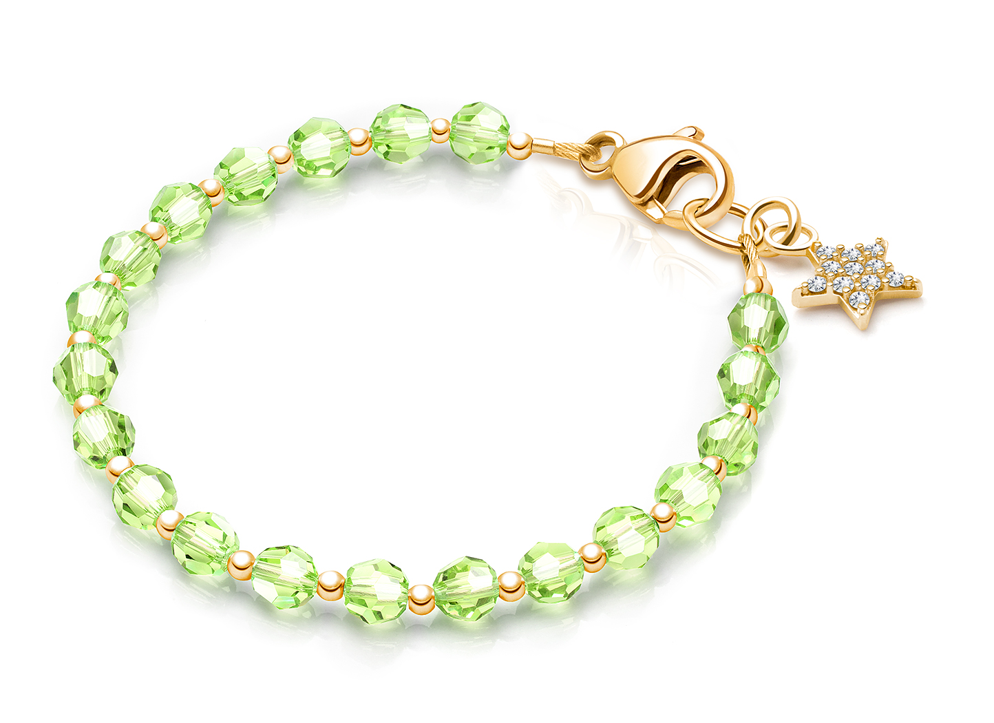 August Birthstone Shown<br> Star Charm <u>NOT</u> Included<br />( add the charms your child would love )