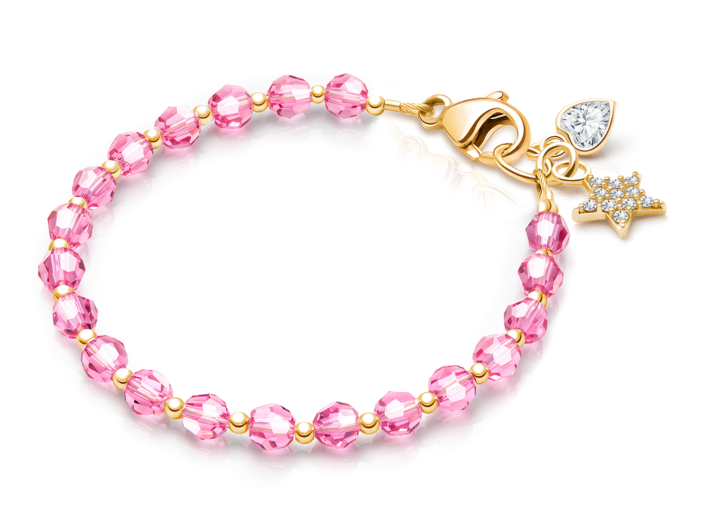 October Birthstone Shown<br />Heart & Star Charms <u>NOT</u> Included<br />( add the charms your teen would love )