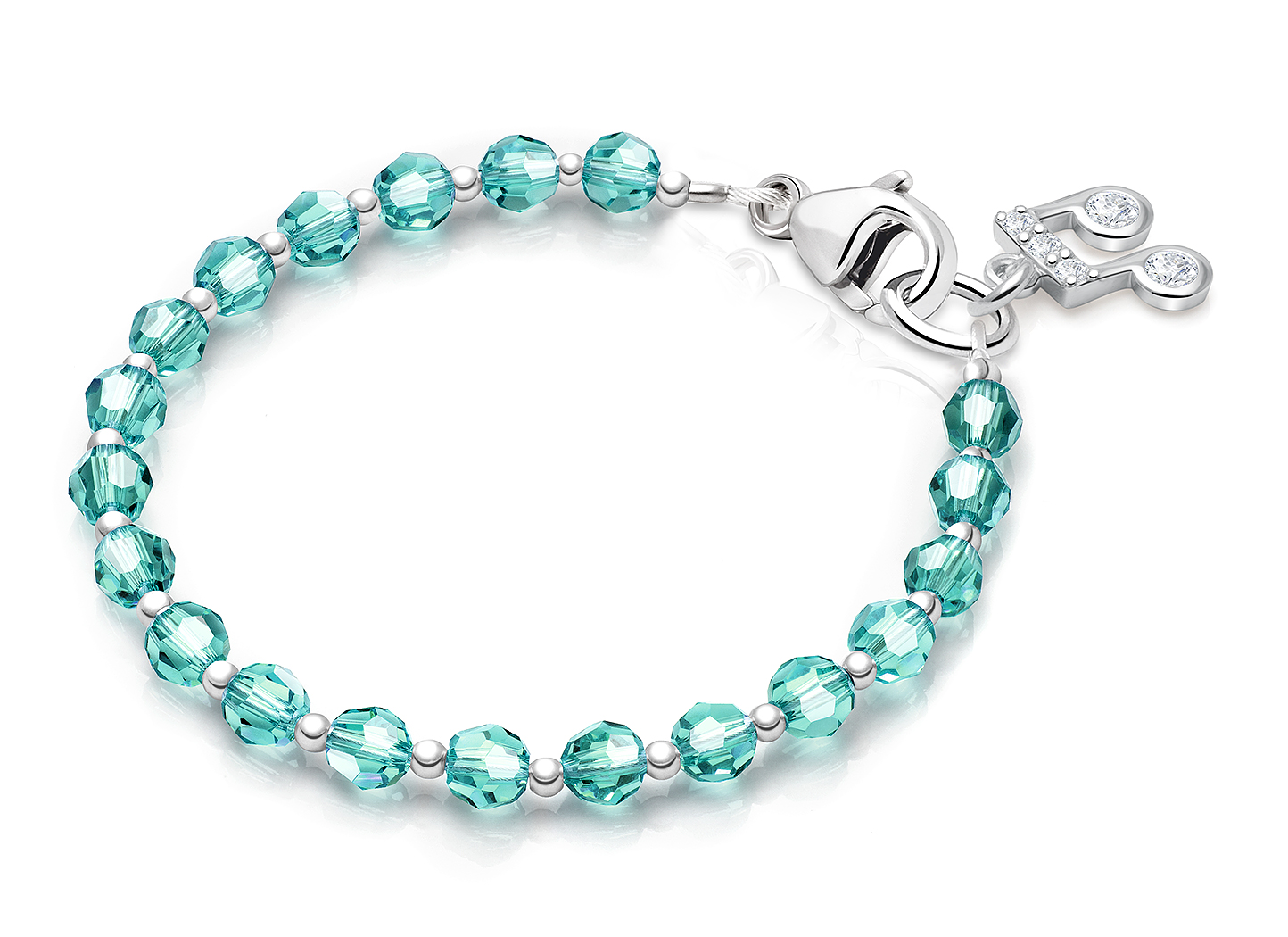 December Birthstone Shown<br> Music Note Charm <u>NOT</u> Included<br />( add the charms your child would love )