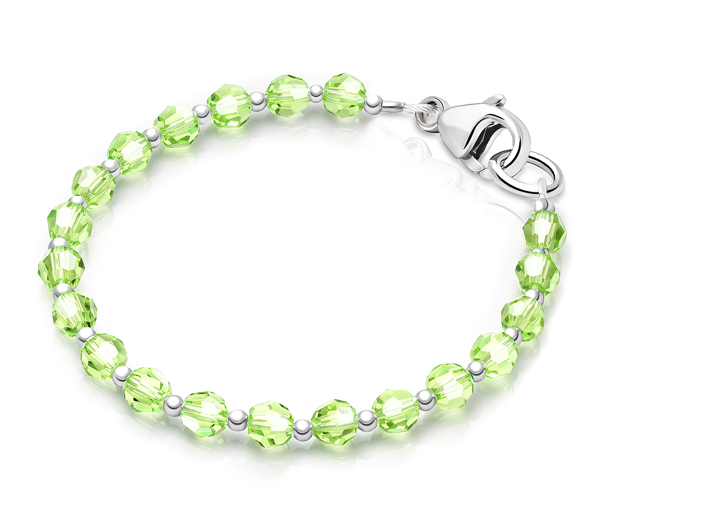 August Birthstone Shown<br />Enlarged to Show Detail