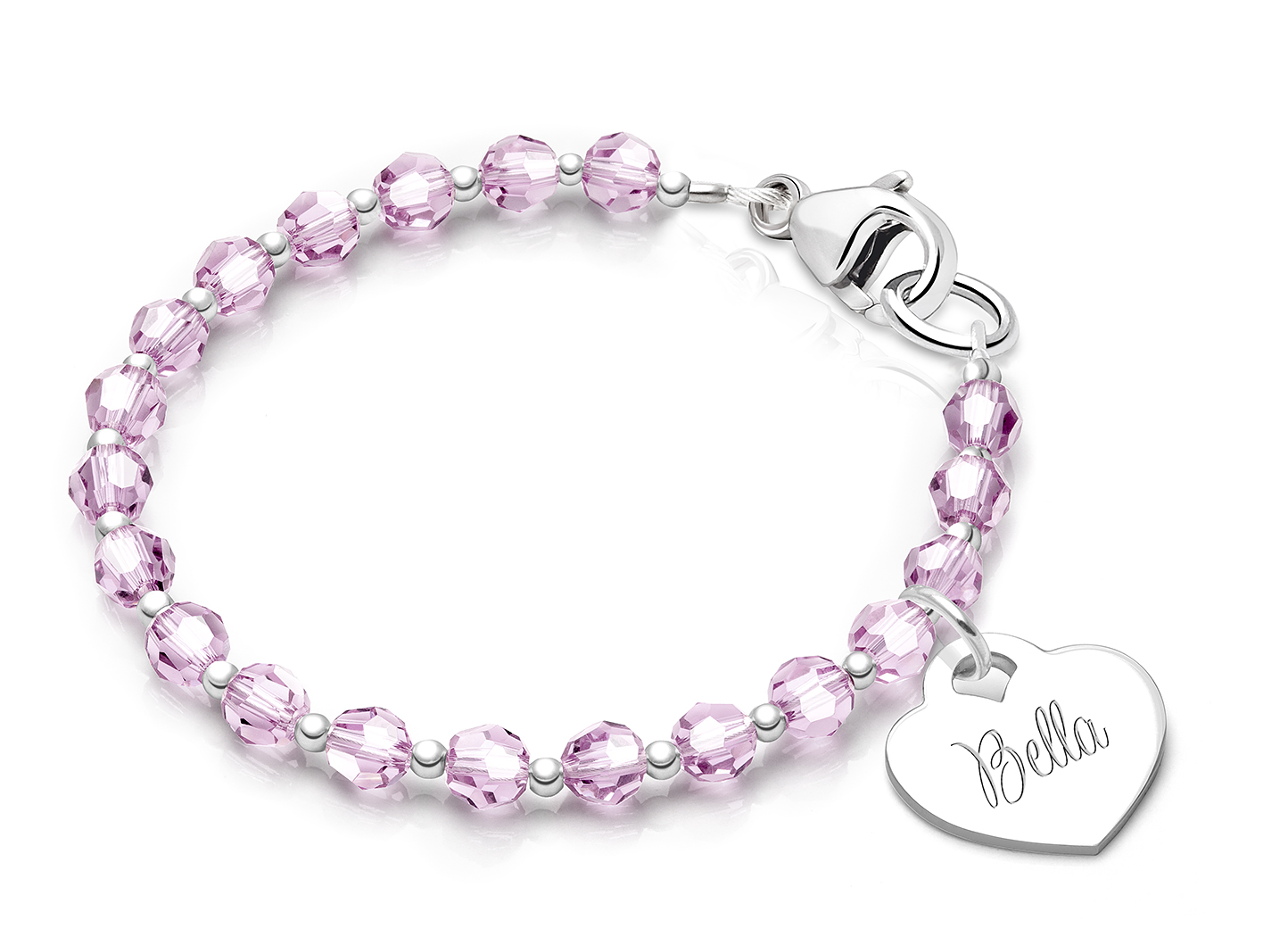 June Birthstone Shown<br>Enlarged to Show Detail