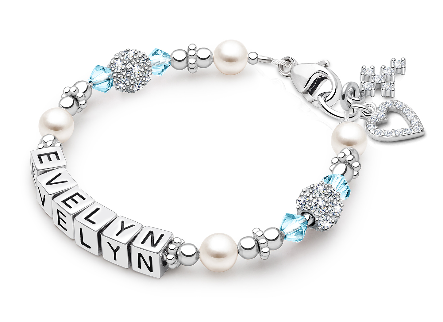 Shown with <u>Upgraded</u> Cross - Heart Charm <u>NOT</u> Included<br />( add the charms your child would love )