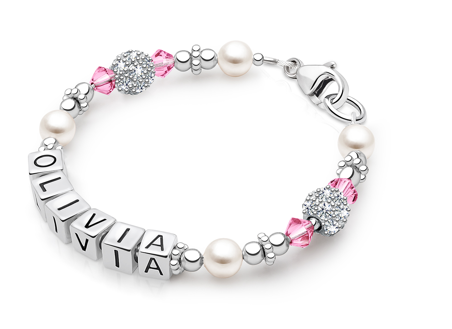 October Birthstone Shown<br />Enlarged to Show Detail