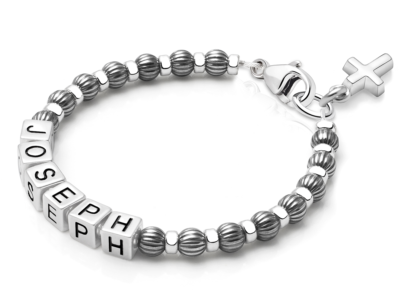 Enlarged to Show Detail<br />Shown with <u>Included</u> Cross Charm