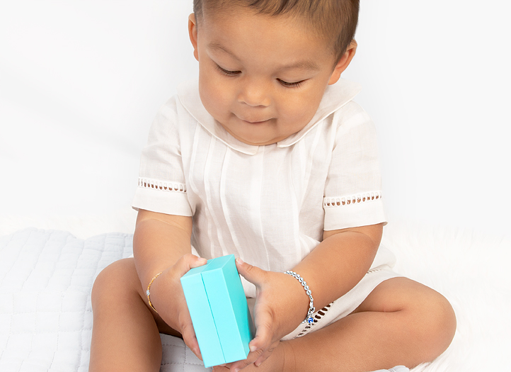 Example Bracelet Shown on 1 Year Old Boy