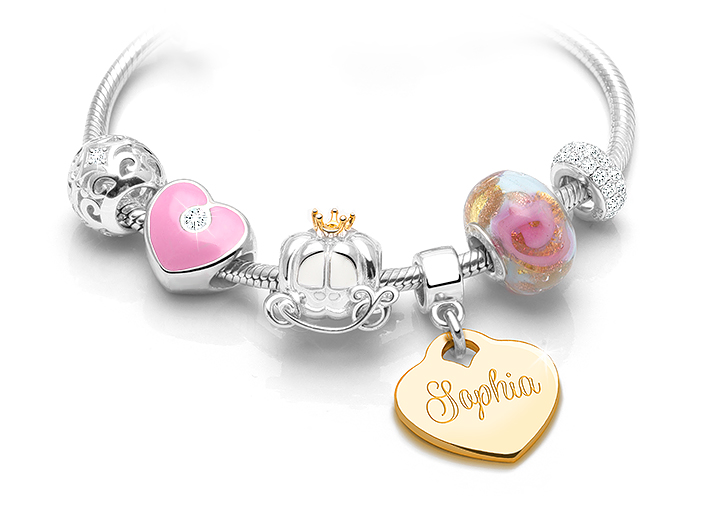 Adoré&trade; Charm Shown on Example Bracelet
