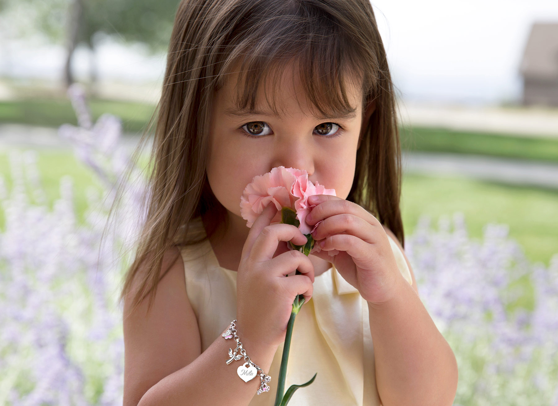 Example Bracelet Shown on 2 Year Old Girl