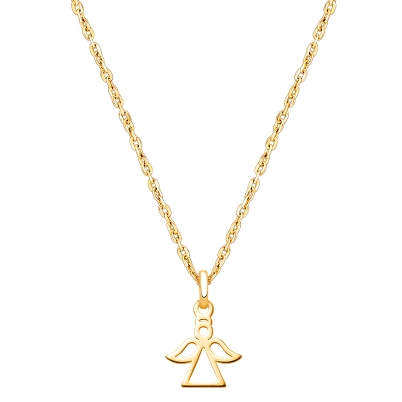 Angel of Heaven, Children&#039;s Necklace for Boys - 14K Gold