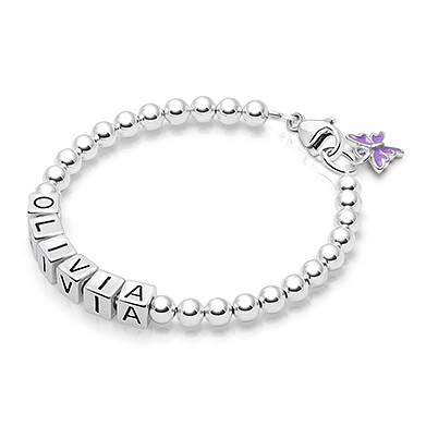 Letter Block Bracelet for Teen