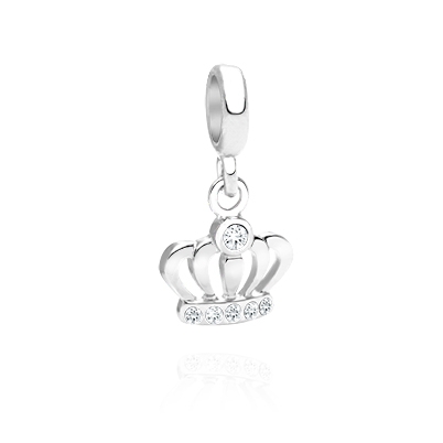 &quot;If the crown fits, ...?&quot;  Girl&#039;s princess crown pendant with sparkle!