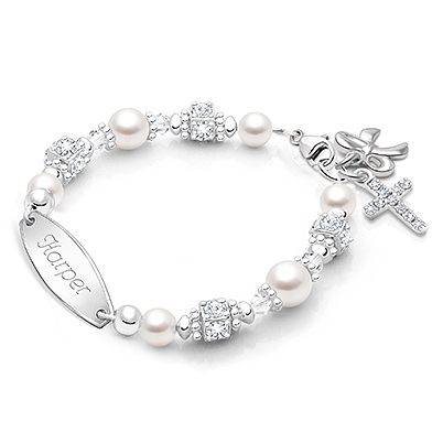 Personalized Bracelet for Girls Christening/Baptism
