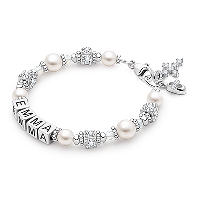 Name Bracelet for Girls Christening/Baptism
