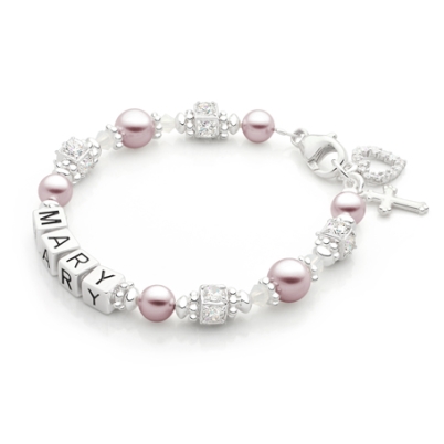 Pink Pearls Crowned in Heaven Bracelet