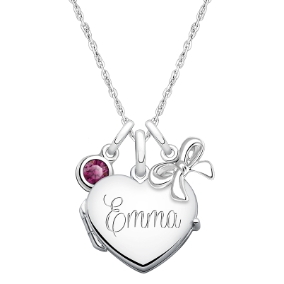 Silver Locket for Girls
