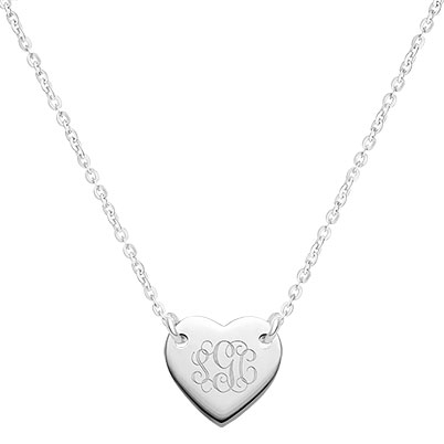  Heart of Faith, Engraved Children&#039;s Necklace for Girls (FREE Personalization) - Sterling Silver