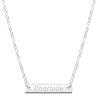 Small Bar Necklace for Children. Get the &quot;skinny&quot; on this adorable trend!