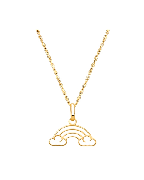 Over the Rainbow, Children&#039;s Necklace for Girls - 14K Gold