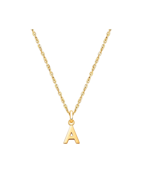 Modern Initial Personalized Children&#039;s Necklace for Boys- 14K Gold