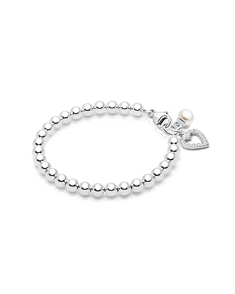 4mm Tiny Blessings Beads, Teen&#039;s Beaded Bracelet for Girls - Sterling Silver