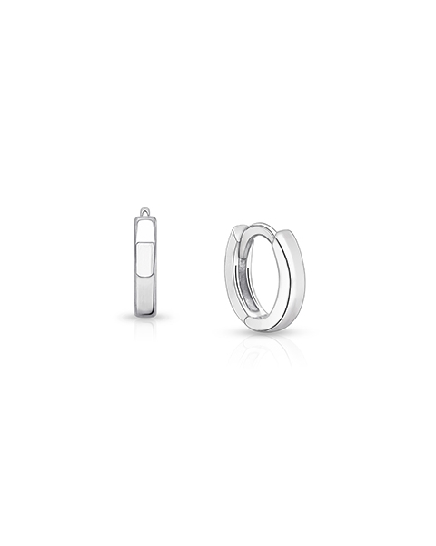 9mm Modern Huggie Hoops, Baby/Children&#039;s Earrings - Sterling Silver