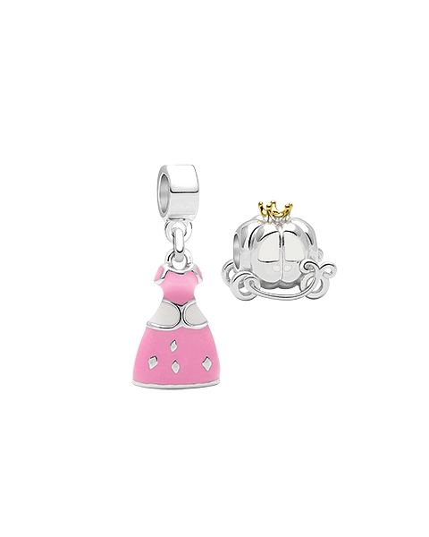 Adoré™ Fairy Tale Charm Duo, Children&#039;s 2-Charm Collection Set for Girls - Sterling Silver