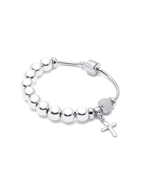 Adoré™ Rosary, First Holy Communion Children&#039;s Charm Bracelet for Girls - Sterling Silver