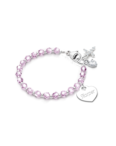 Teen&#039;s Birthstone Crystal Bracelet for Girls in the Month of january/february/march/april/may/june/july/august/september/october/november/december