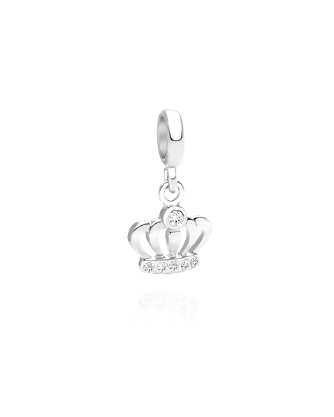 &quot;If the crown fits, ...?&quot;  Girl&#039;s princess crown pendant with sparkle!