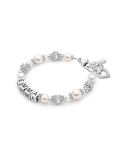 Name Bracelet for Girls First Communion