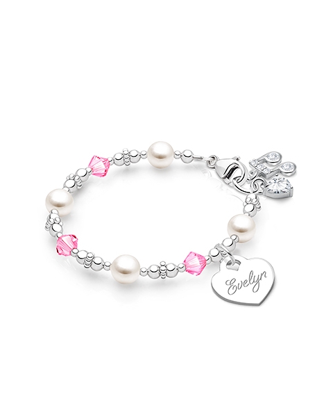 Diamonds &amp; Pearls Bracelet for Teen Girls